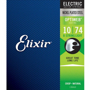 Elixir 19062 Electric Guitar Strings 8-Str