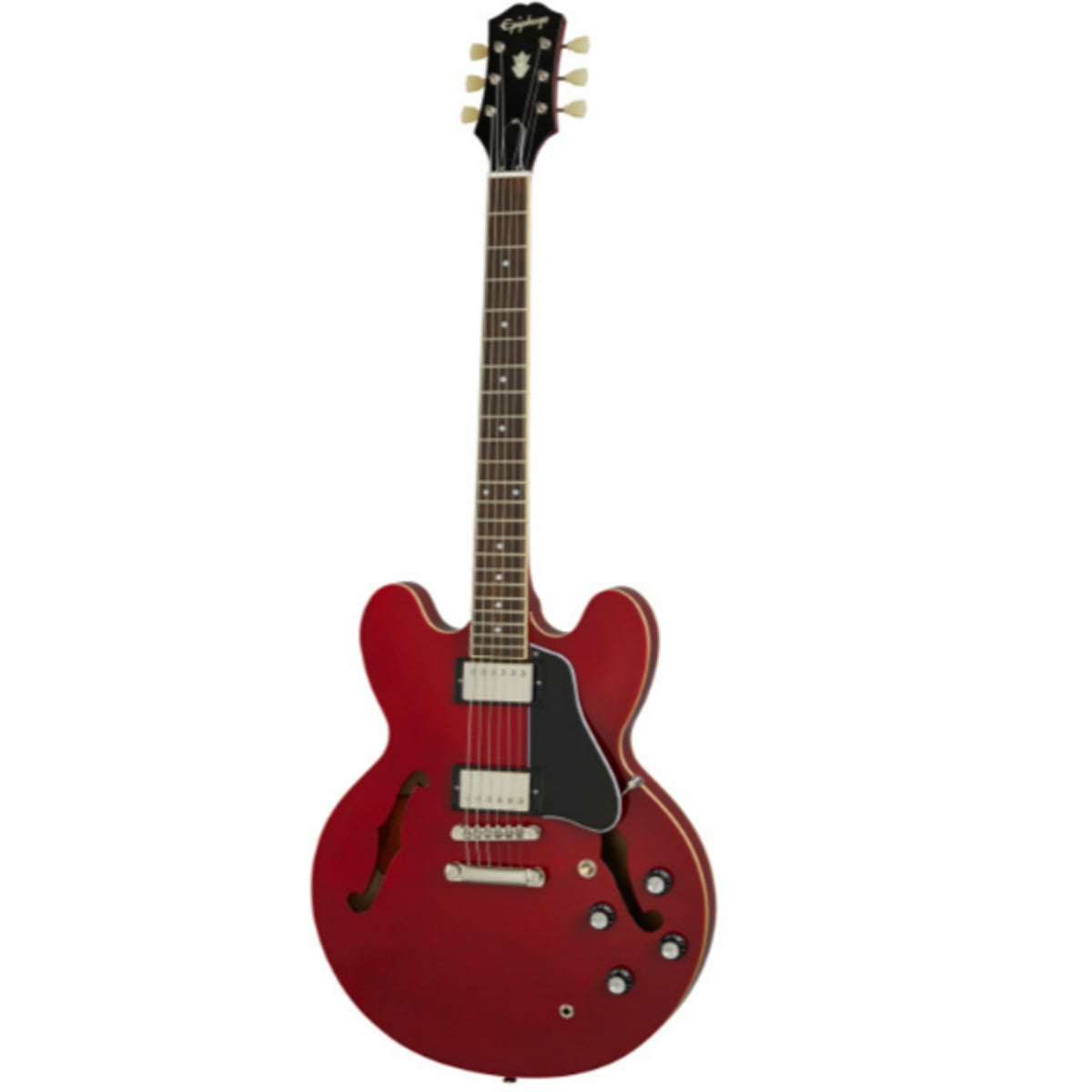 Epiphone ES335 Electric Guitar Semi-Hollow Left Handed Cherry - EIES335LCHNH1