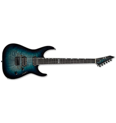 ESP E-II M-II HT Electric Guitar Mercury Blue Burst w/ Bare Knuckles