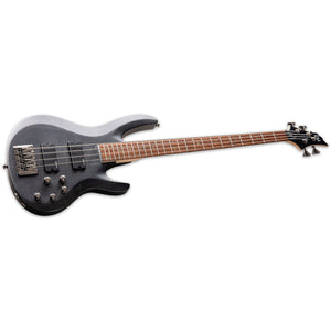 ESP LTD B-204SM Bass Guitar See Thru Black Satin Spalted Maple Top w/ Active EQ