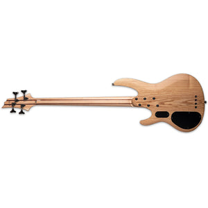 ESP LTD B-204SM Fretless Bass Guitar Natural Satin Spalted Maple Top w/ Active EQ