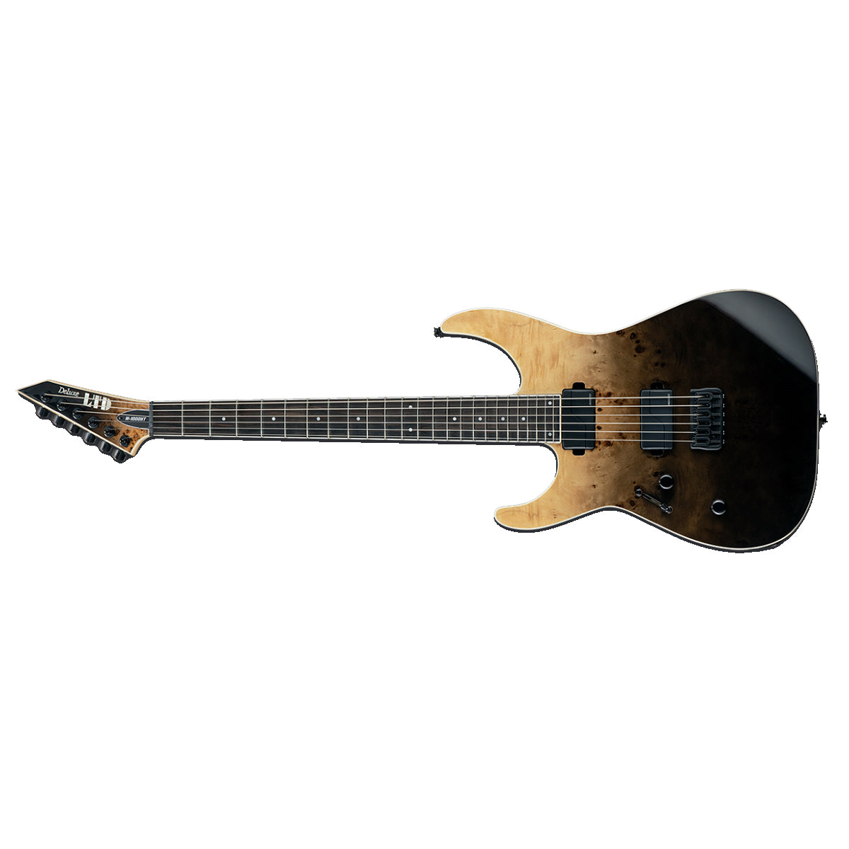 ESP LTD M-1000HT M-Series Electric Guitar Left Handed Black Natural Fade - LM-1000HTBPBKLH