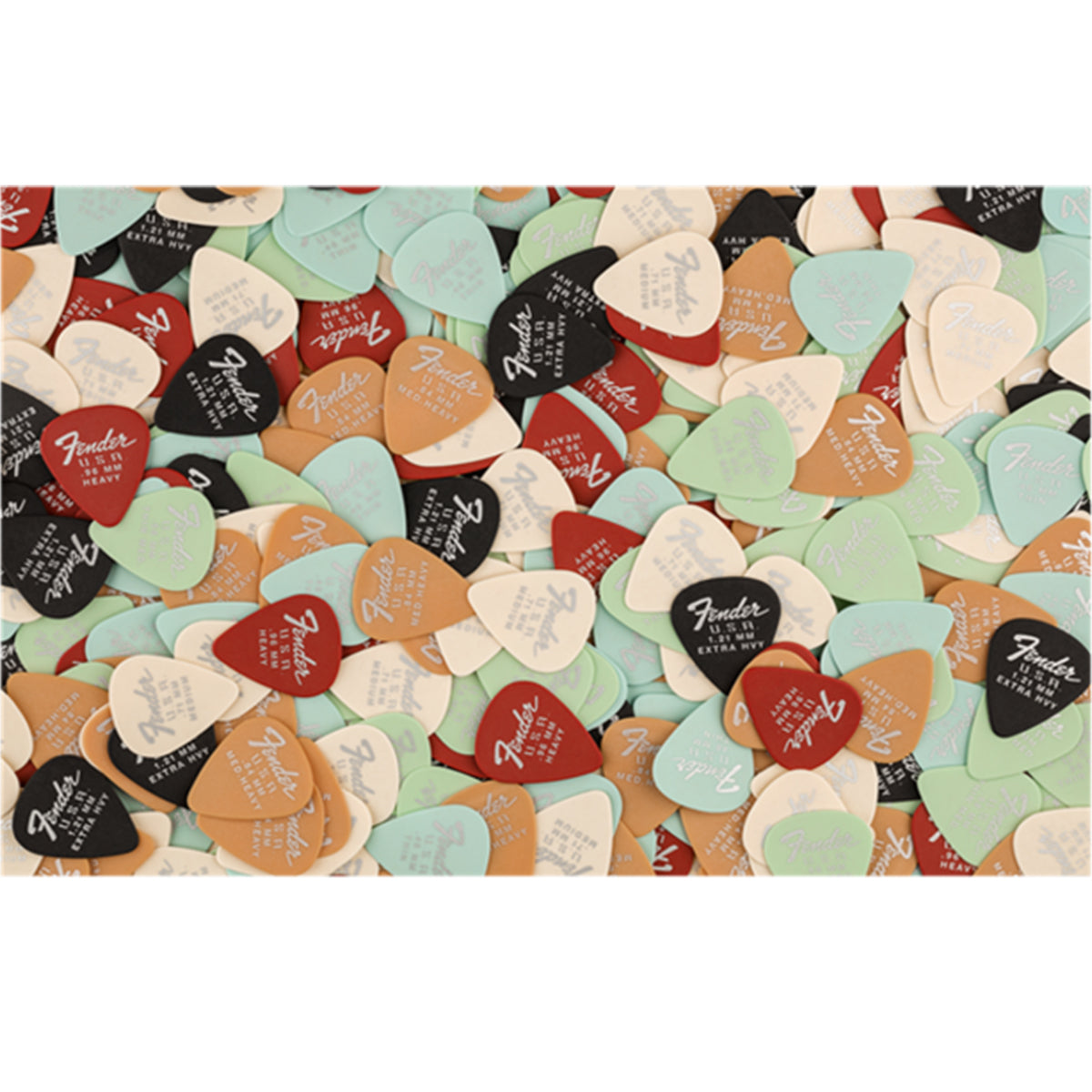 Fender 351 Dura-Tone Derlin Guitar Picks 12-Pack 1.21 Black - 1987351950