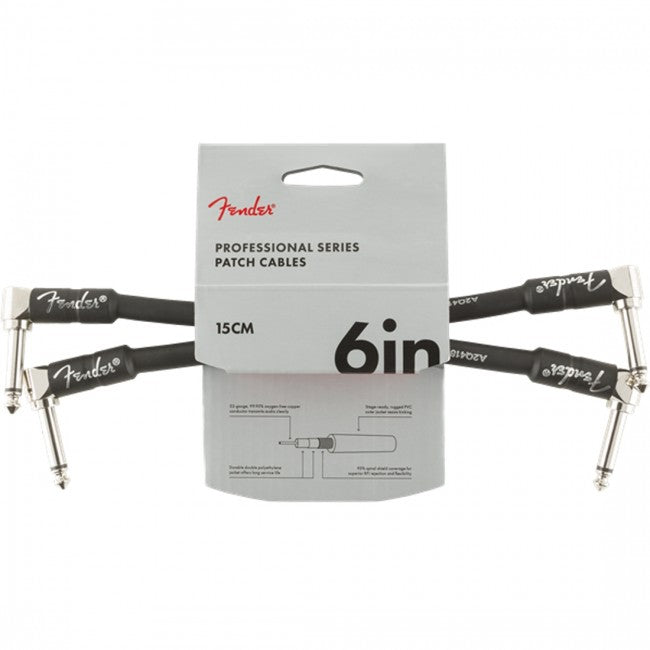 Fender Professional Series Instrument Cables 15cm 2-Pack