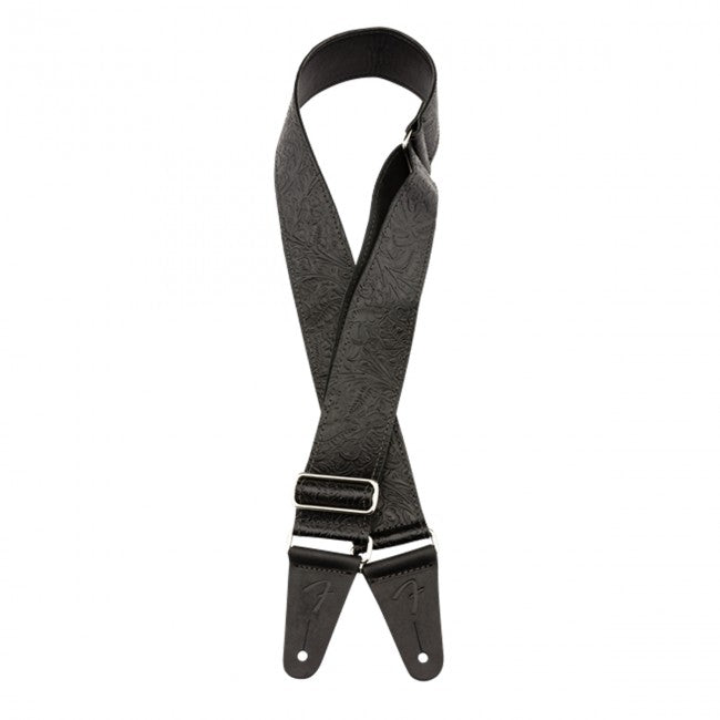 Fender Tooled Leather Guitar Strap 2inch Black