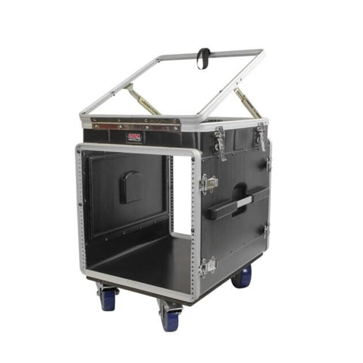 Gator GRC-12X10 PU Molded PE Pop-Up Audio Console Rack 12U Top 10U Bottom w/ Casters
