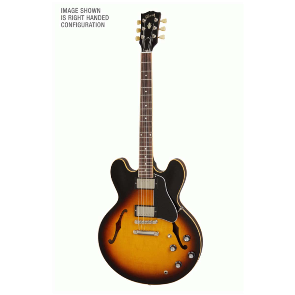 Gibson ES-335 Electric Guitar Semi-Hollow Left Handed Vintage Burst - ES3500LVBNH1