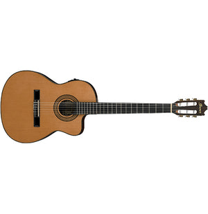 Ibanez GA5TCE AM Slimline Classical Guitar Amber High Gloss w/ Pickup & Cutaway