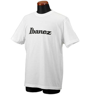 Ibanez IBAT008L White T-Shirt Black Logo Large