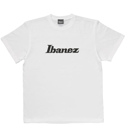 Ibanez IBAT008S White T-Shirt Black Logo Small