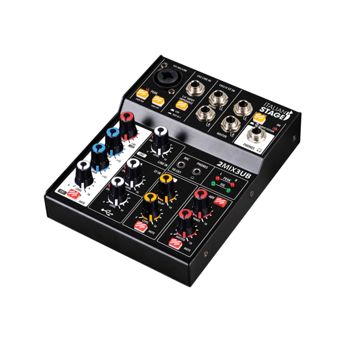 Italian Stage 2MIX3UB USB Stereo Mixer w/ Bluetooth