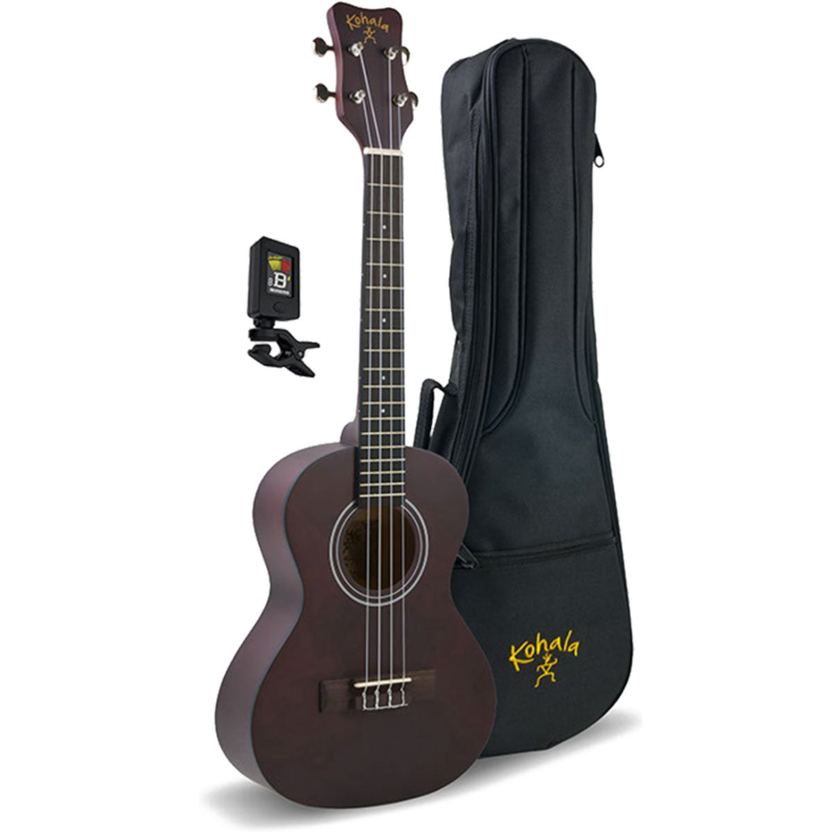 Kohala Tenor Players Ukulele Pack Natural Satin w/ Uke, Bag & Tuner