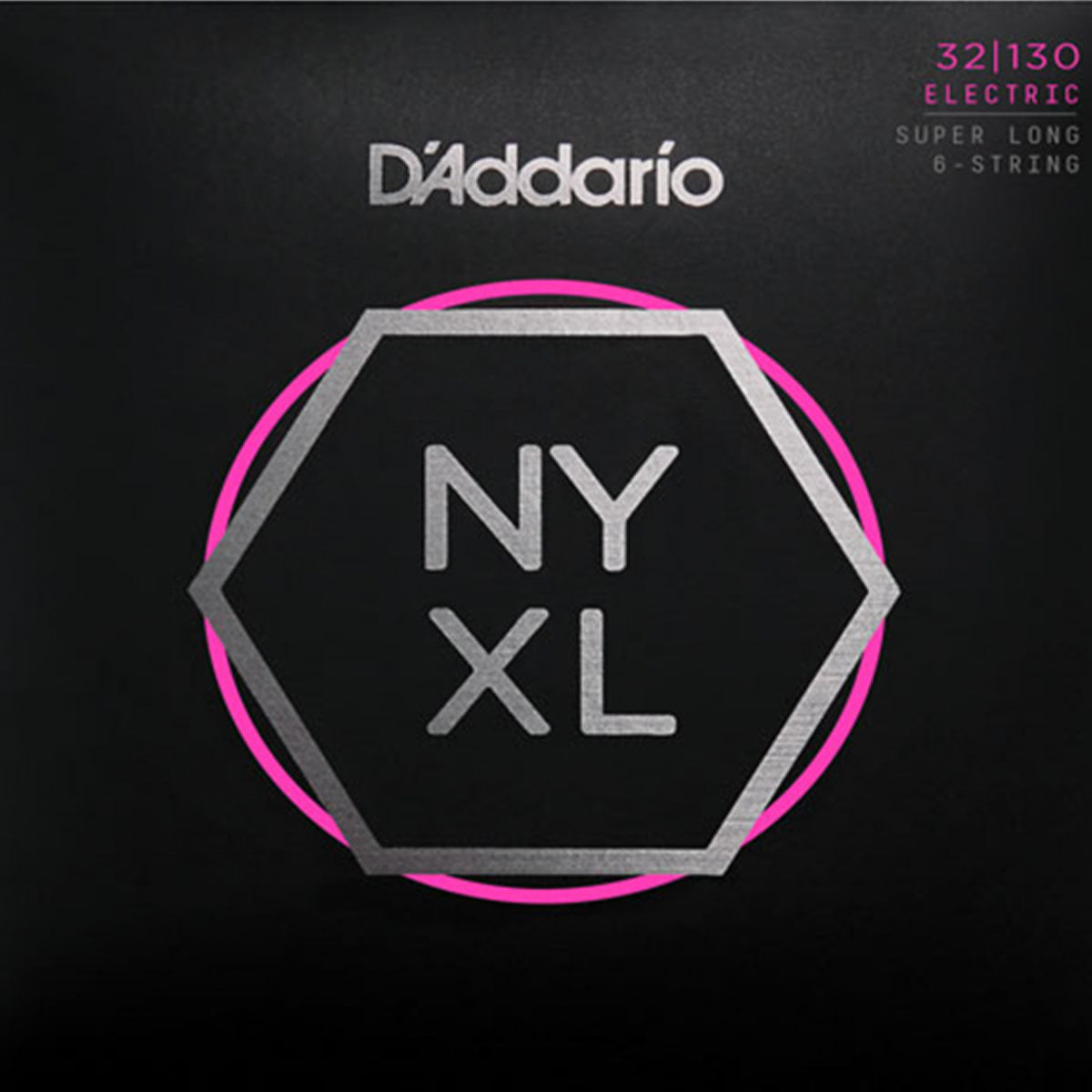 D'Addario NYXL32130SL Bass Guitar Strings 6-Str Nickel Wound Super Long Scale 32-130 Regular Light