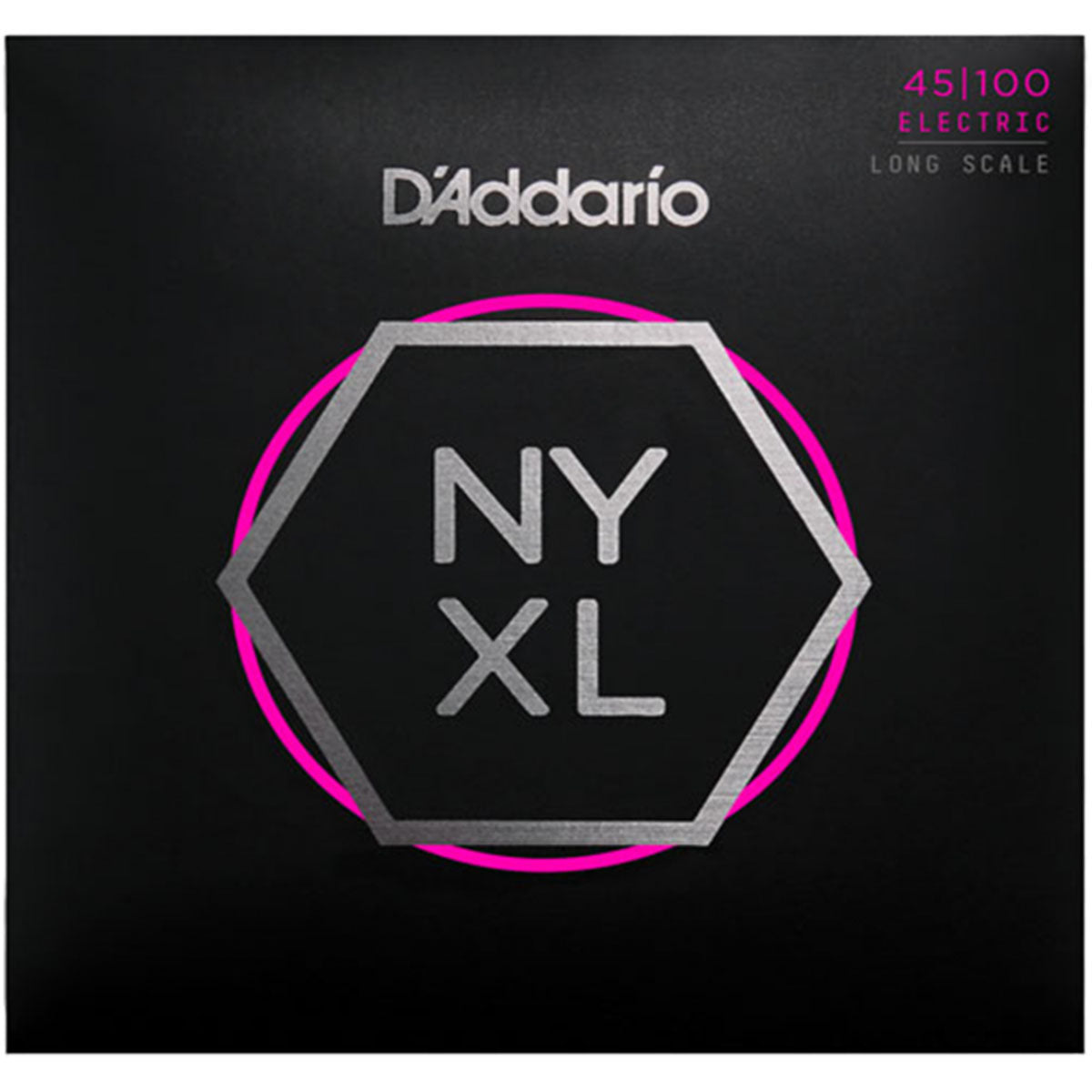 D'Addario NYXL45100 Bass Guitar Strings Nickel Wound Long Scale 45-100 Regular Light