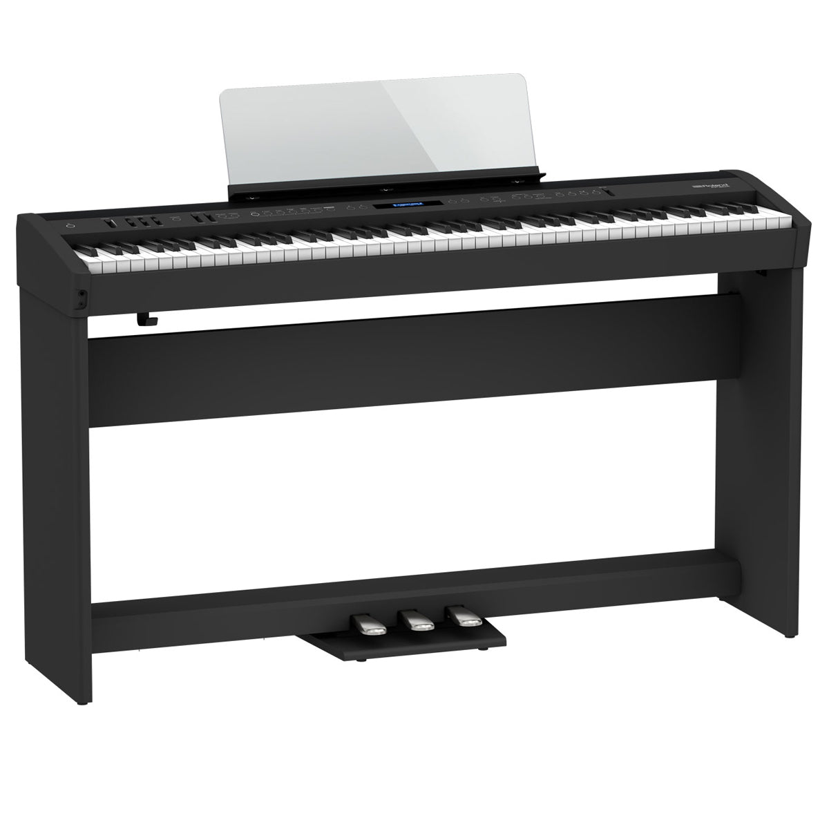 Roland FP-60X Digital Piano Kit White w/ Stand & Pedal Board
