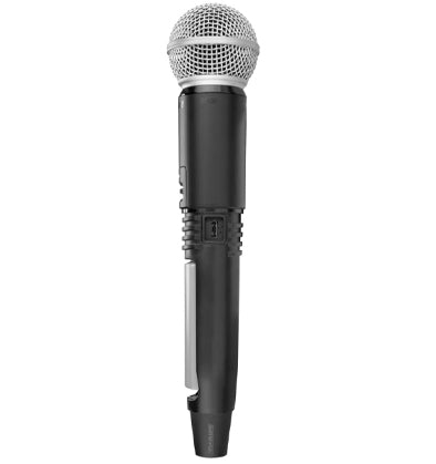 Shure GLX-D+ Wireless Digital Transmitter Handheld w/ SM58 Dual Band 2.4/5.8GHz