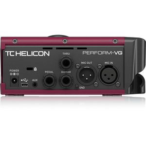 TC Helicon Perform-VG Mic Stand Mount Vocal and Acoustic Guitar Processor Burgundy