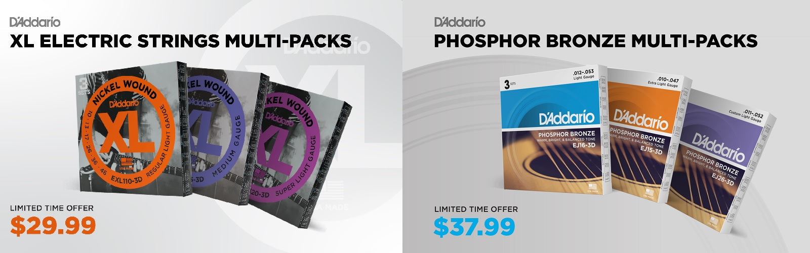 D'Addario 3 Packs