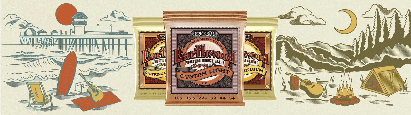 Ernie Ball Earthwood Guitar Strings