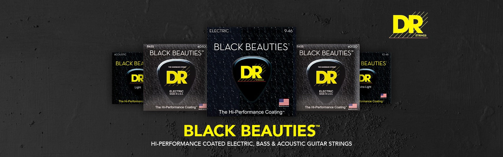 DR Strings Black Beauties