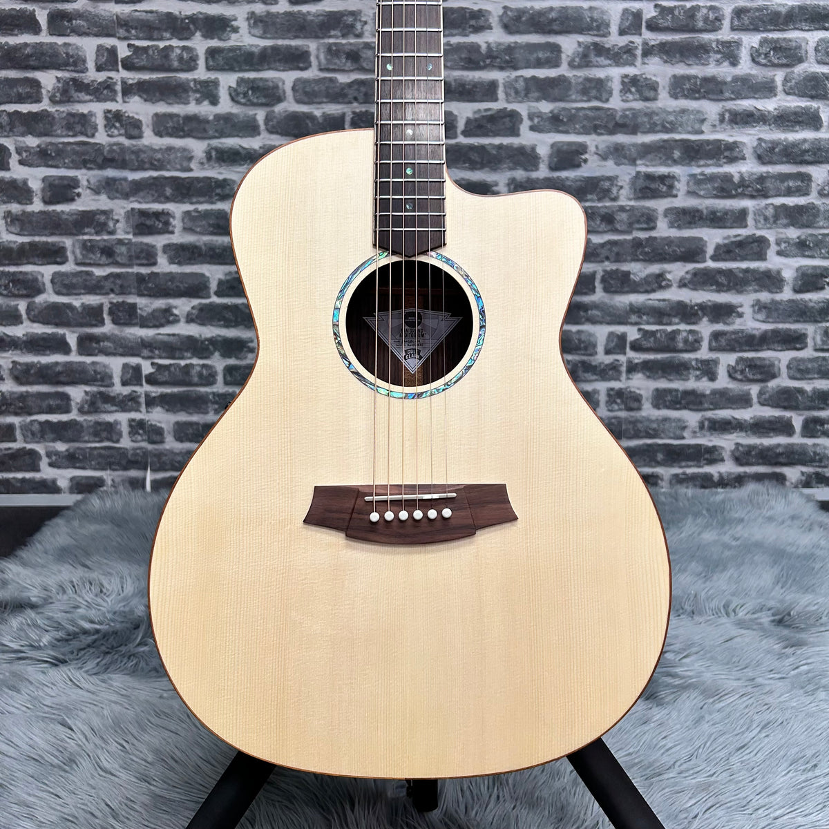 Cole Clark Studio Grand Auditorium Acoustic Guitar - Euro Spruce Face, Rosewood Back & Sides w/ Pickup & Cutaway