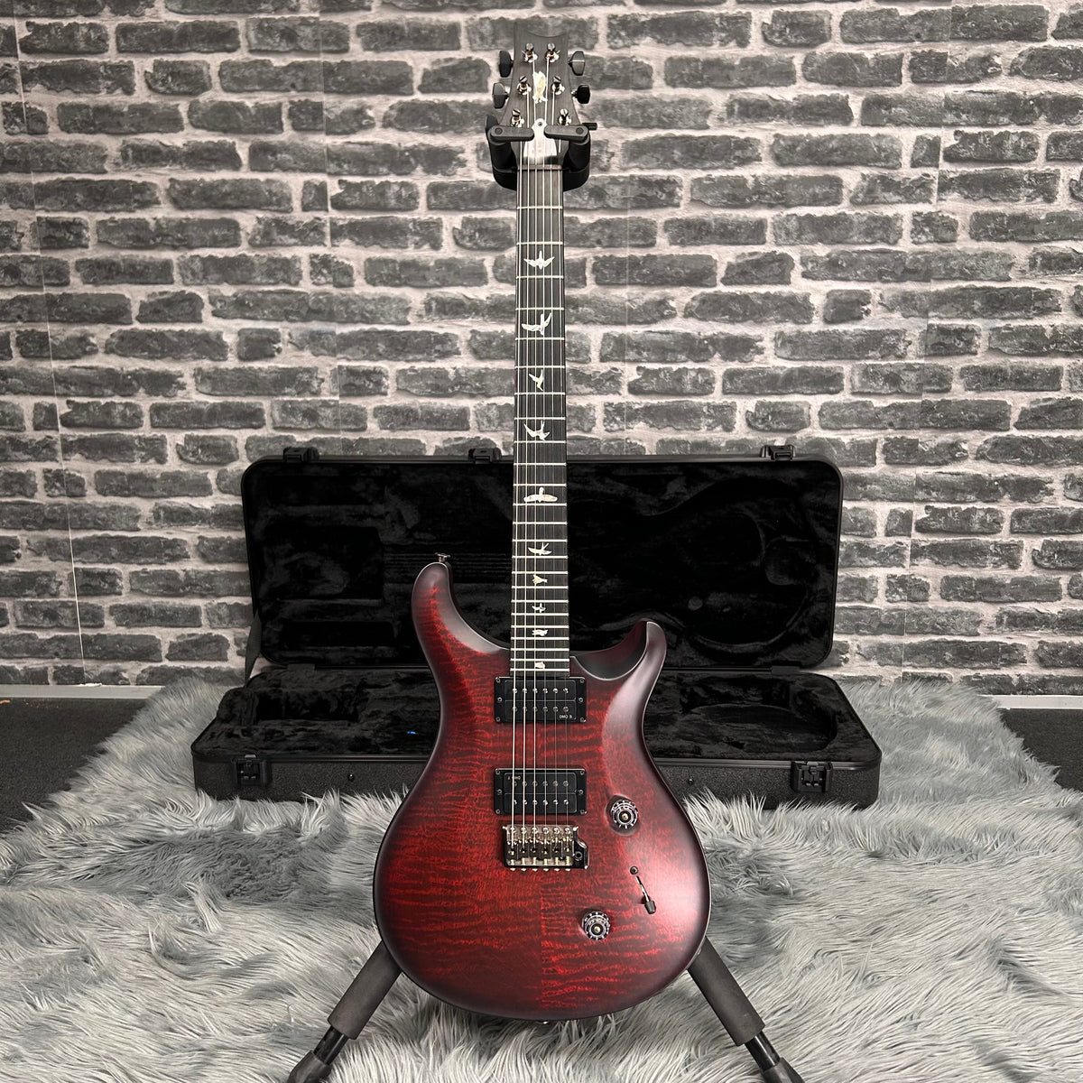 PRS Paul Reed Smith Core 40th Anniversary Custom 24 Satin Limited Edition Electric Guitar Fire Smokeburst (Stained Binding)