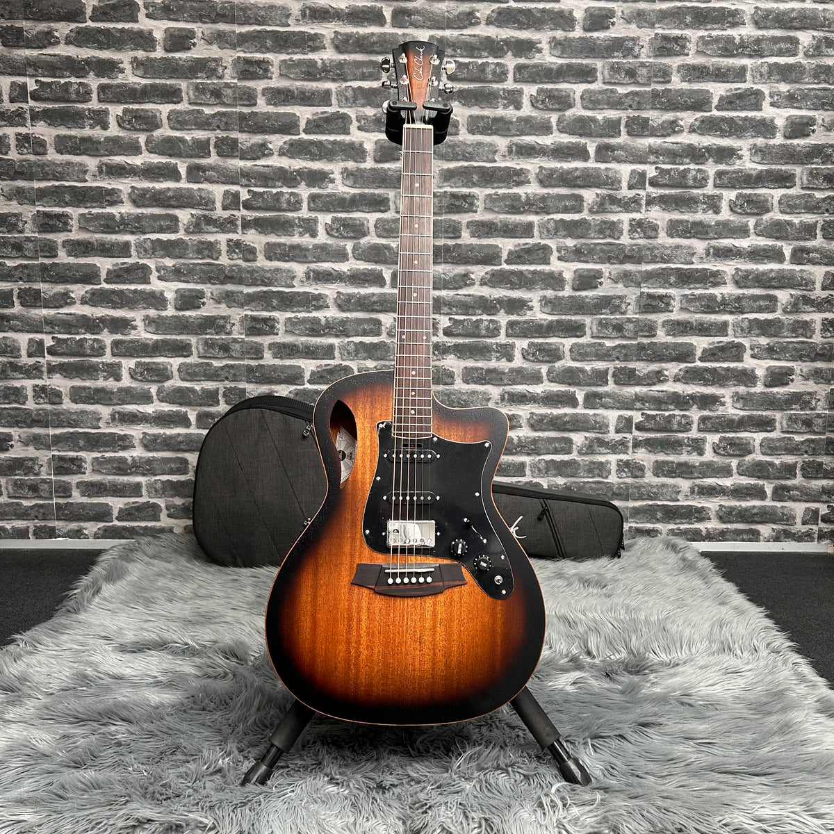 Cole Clark Studio TL Thinline True Hybrid Acoustic Guitar Sunburst - Mahogany w/ True Balance HSS Pickups