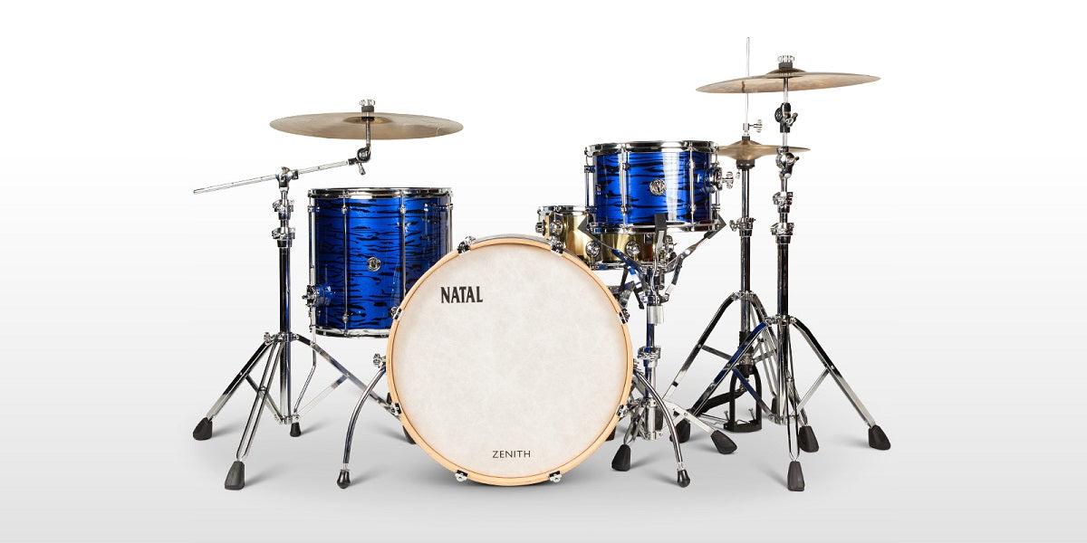 Natal Zenith Drum Kit Forge Blue (22 Bass, 12 Tom, 16 Floor) Shell Pack Only