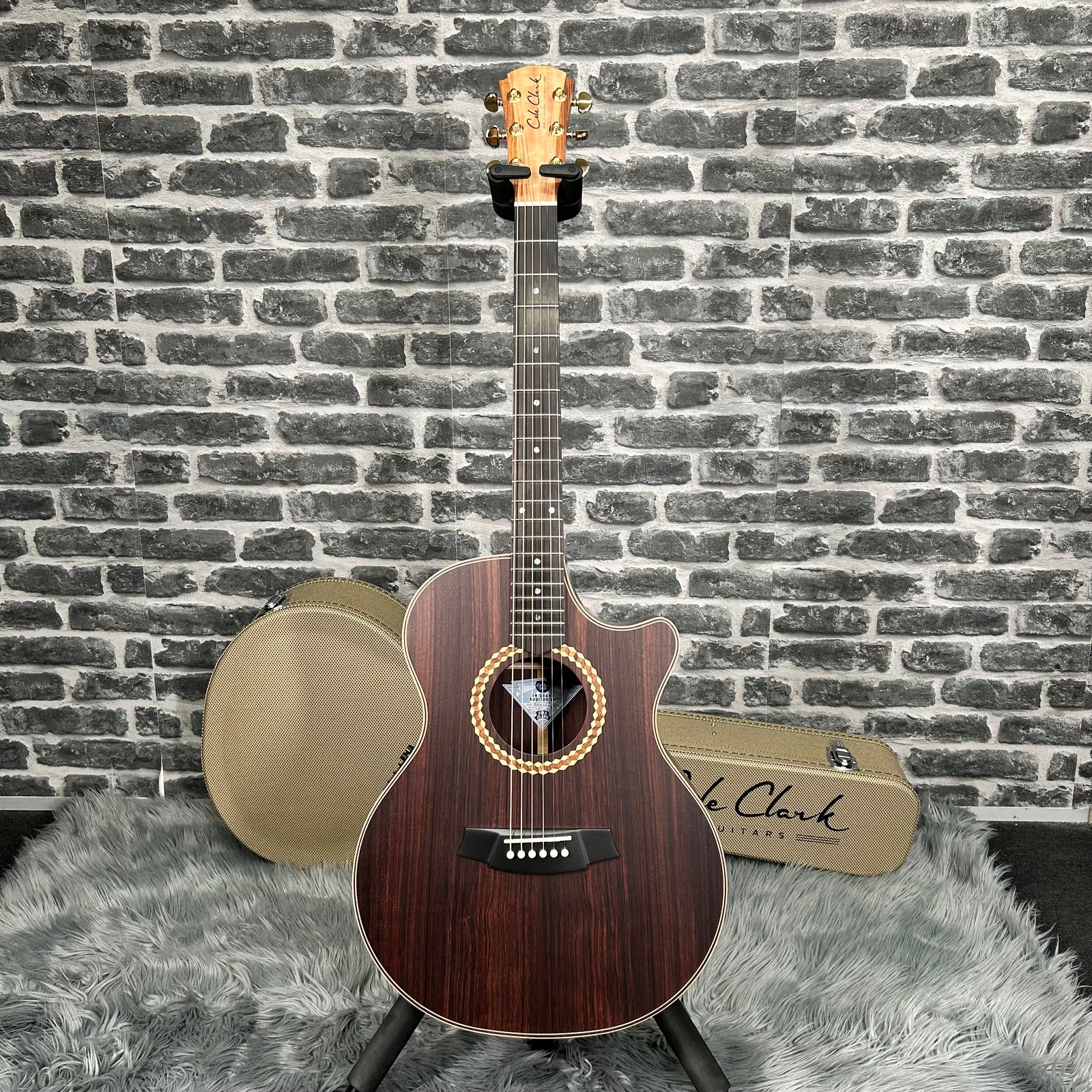 Cole Clark Recording Grand Auditorium Acoustic Guitar - Rosewood Face, Back & Sides w/ Pickup & Cutaway