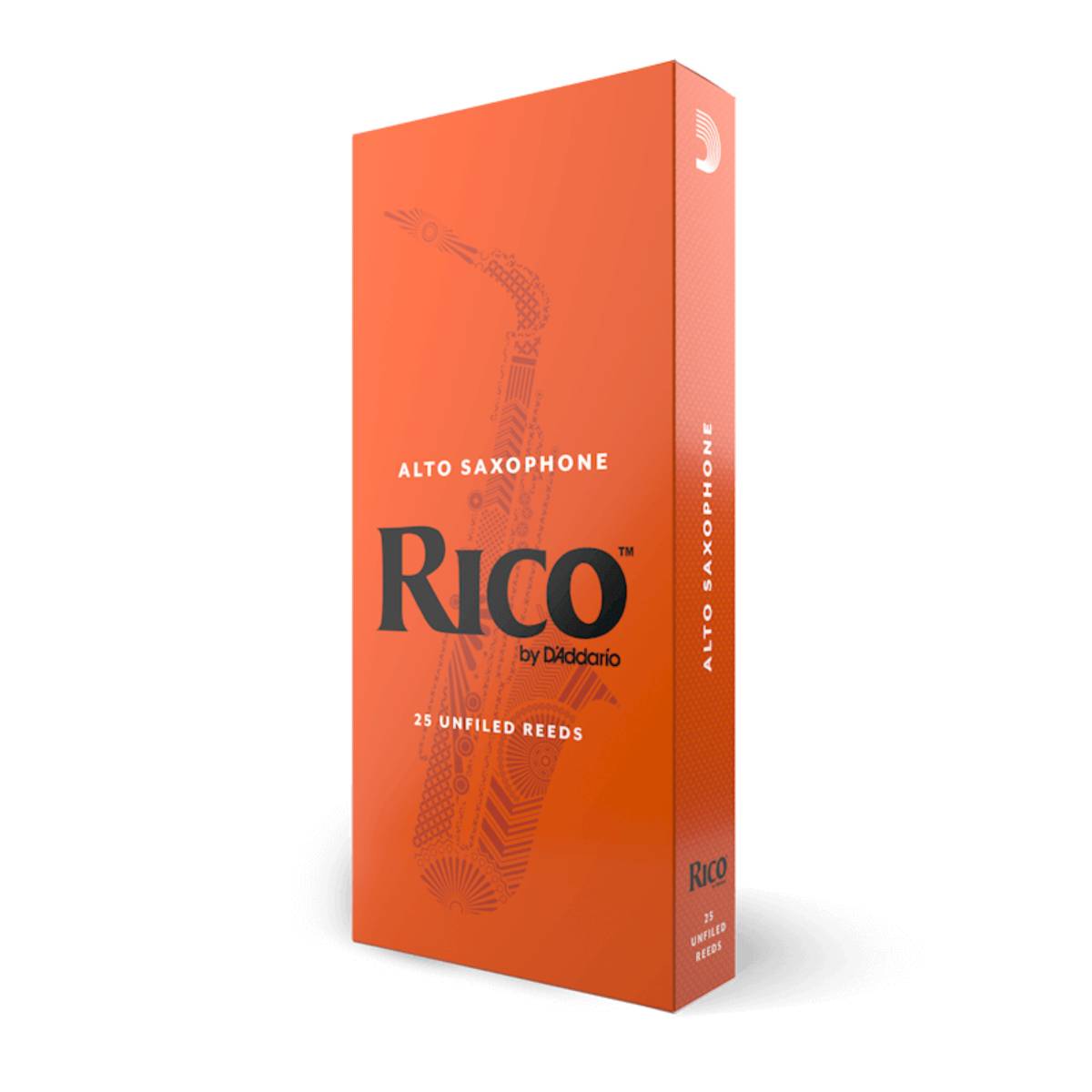 25 Pack of Rico Alto Saxophone Reed Size 2.5 Replacement Reeds - RJA2525