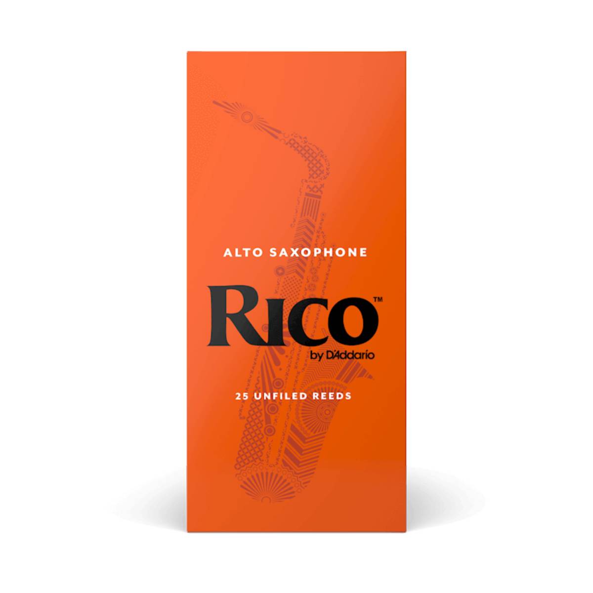 25 Pack of Rico Alto Saxophone Reed Size 2.5 Replacement Reeds - RJA2525