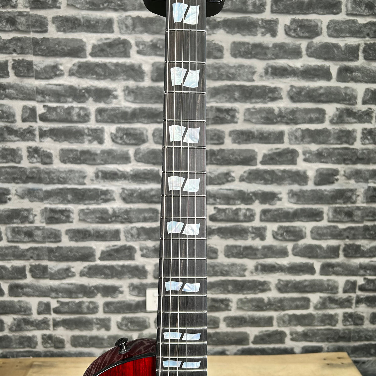 ESP USA Eclipse Limited Edition Black Limba Electric Guitar Black Cherry Gloss