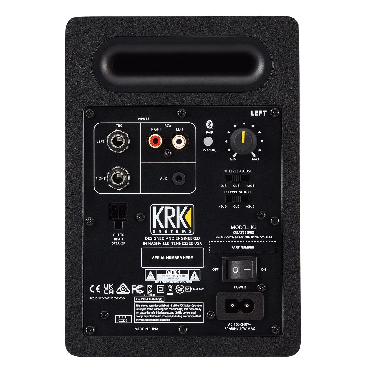 2 x KRK Kreate K3 Powered Nearfield Studio Monitors (Pair)
