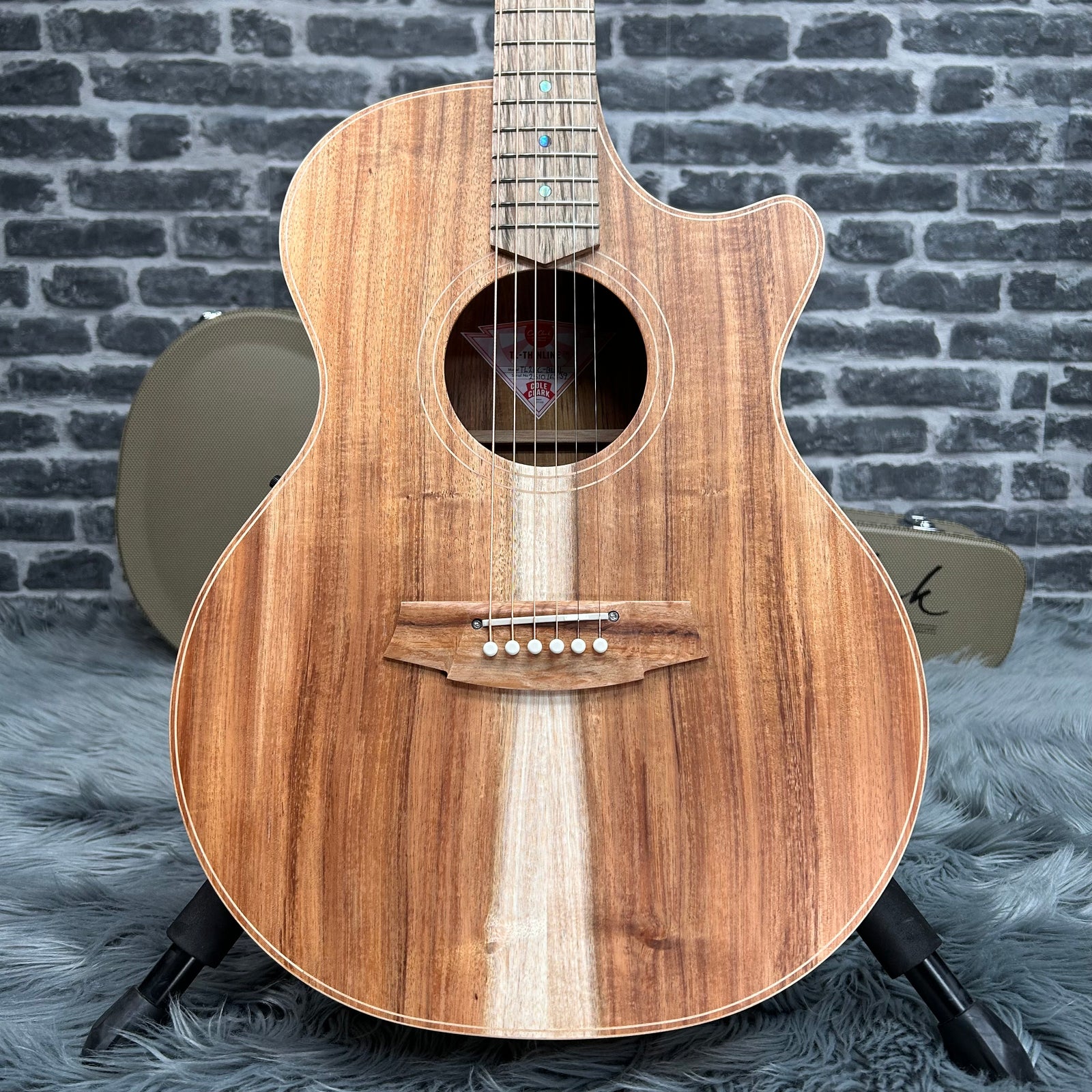 Cole Clark TL Thinline 2 Series Acoustic Guitar - Australian Blackwood Face, Back & Sides w/ Pickup & Cutaway