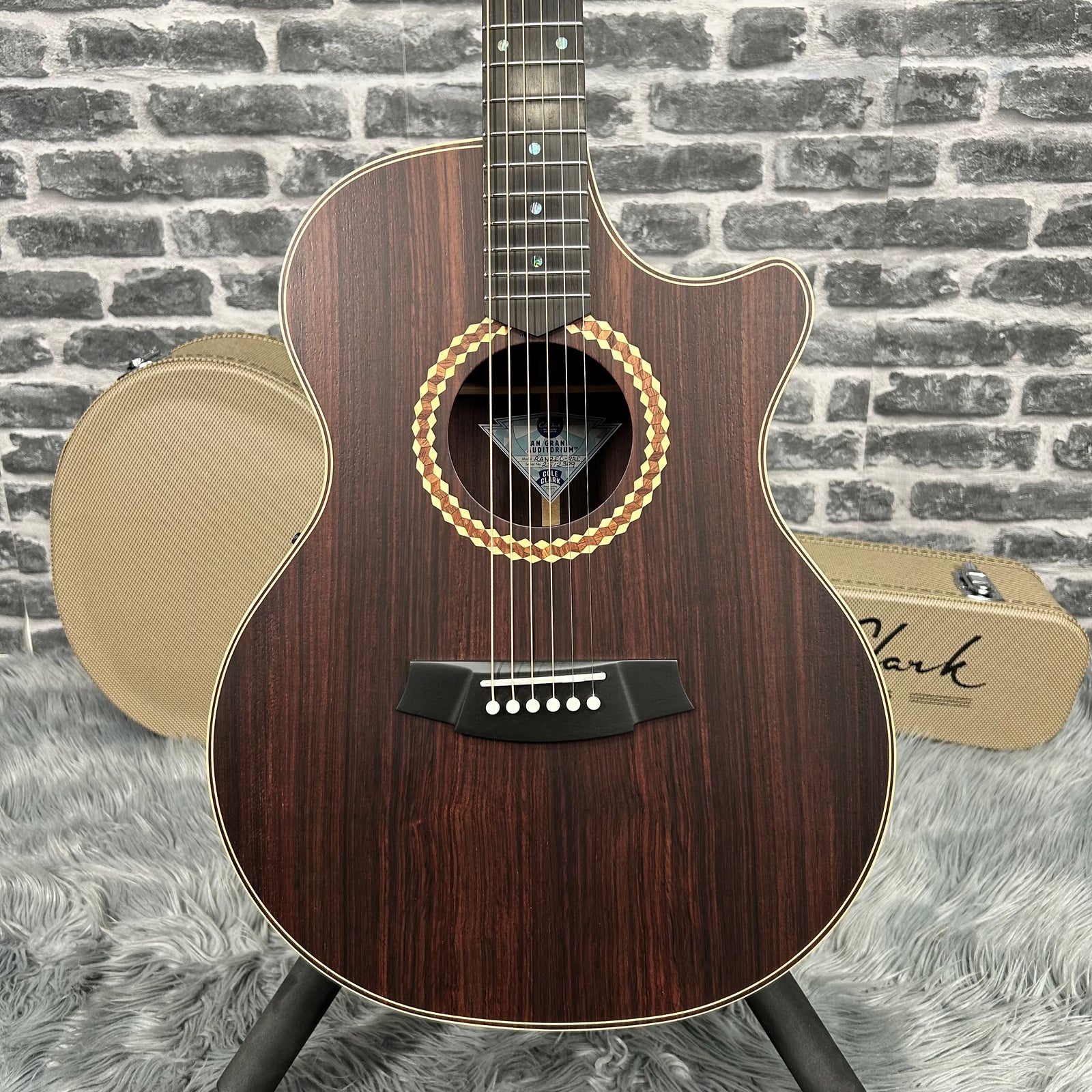 Cole Clark Recording Grand Auditorium Acoustic Guitar - Rosewood Face, Back & Sides w/ Pickup & Cutaway