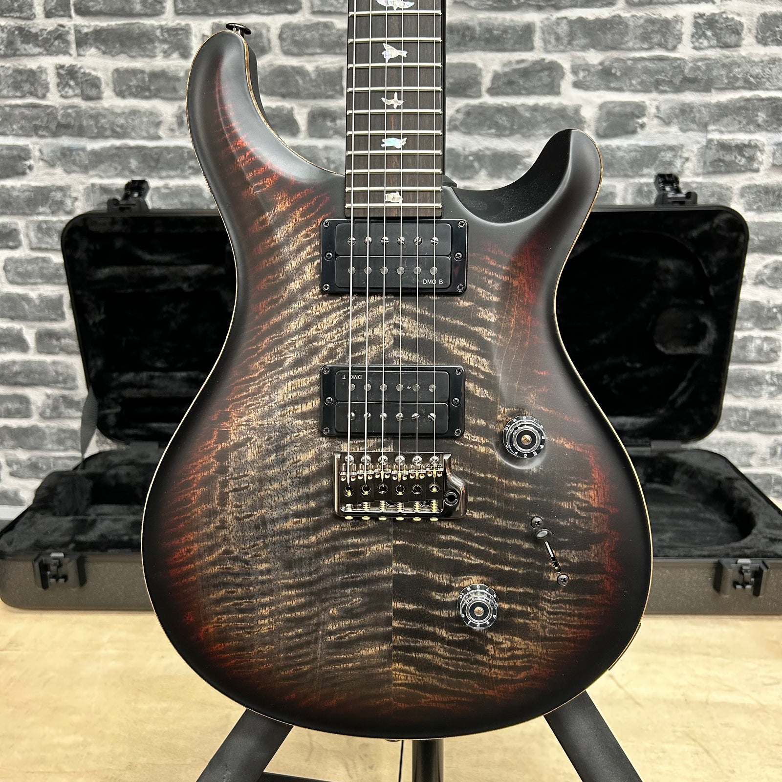 PRS Paul Reed Smith Core 40th Anniversary Custom 24 Satin Limited Edition Electric Guitar Charcoal Tri Colour Burst