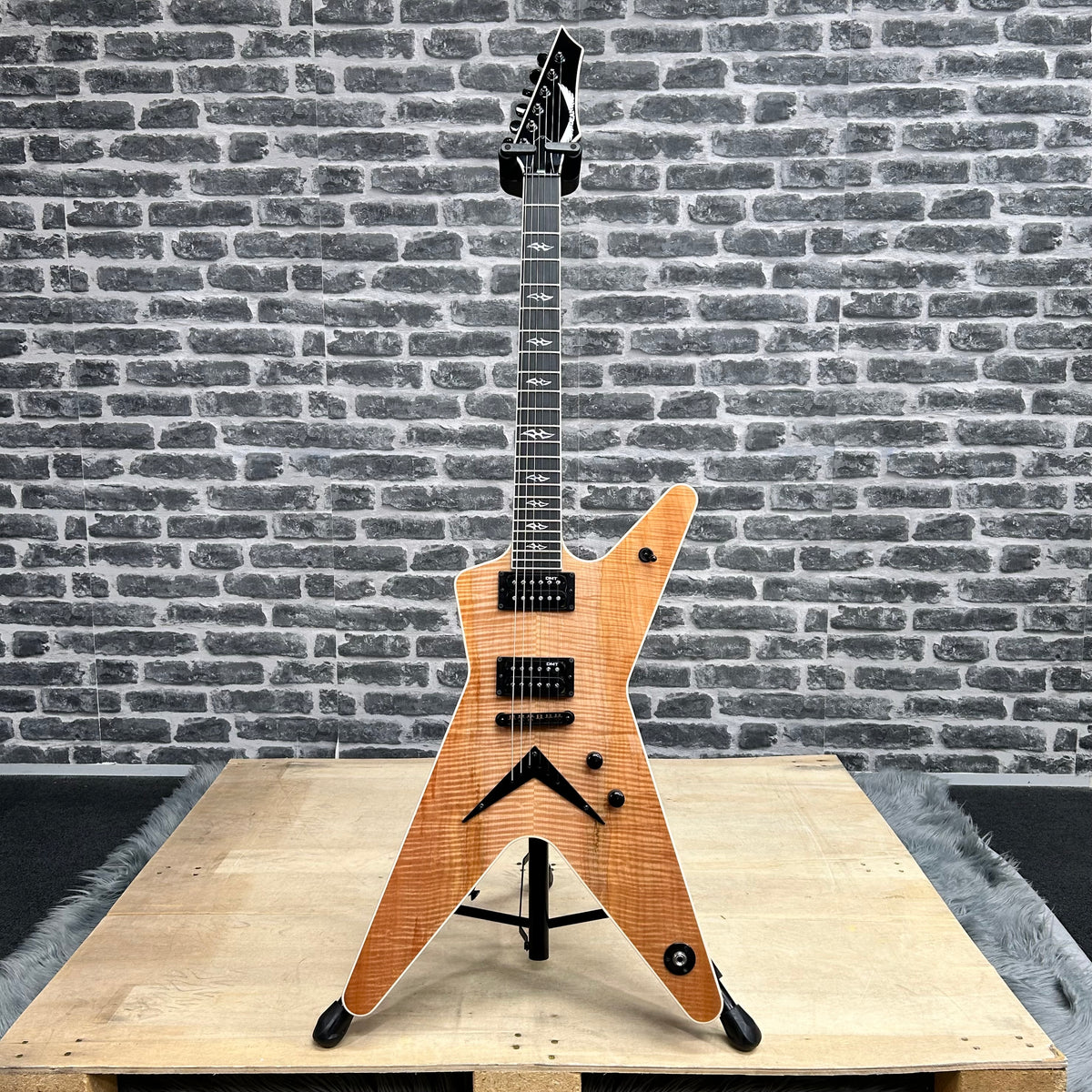 Dean USA ML Custom Shop Electric Guitar Mineral Stained Natural