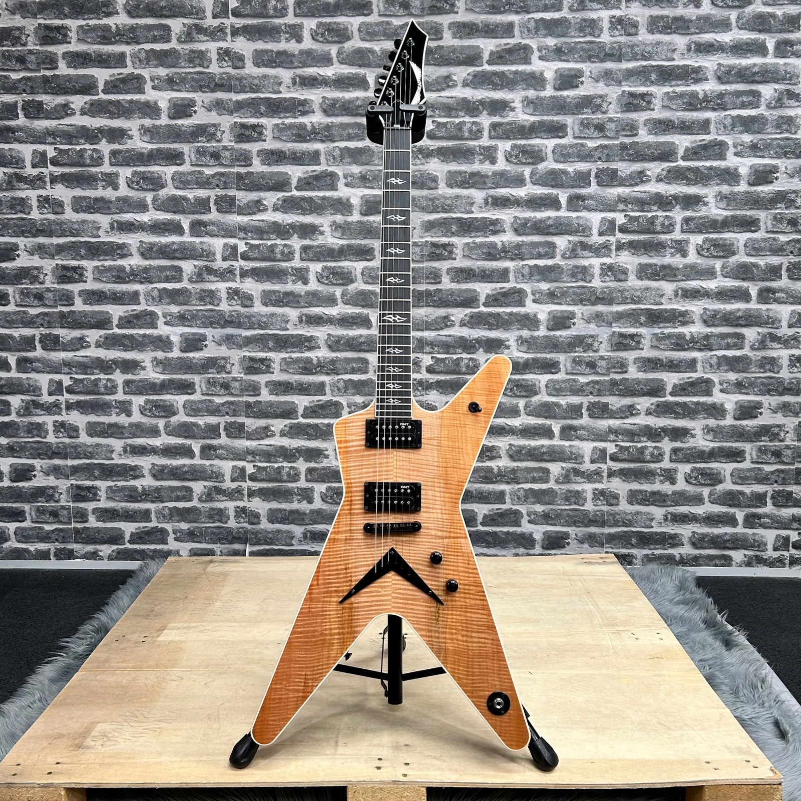 Dean USA ML Custom Shop Electric Guitar Mineral Stained Natural