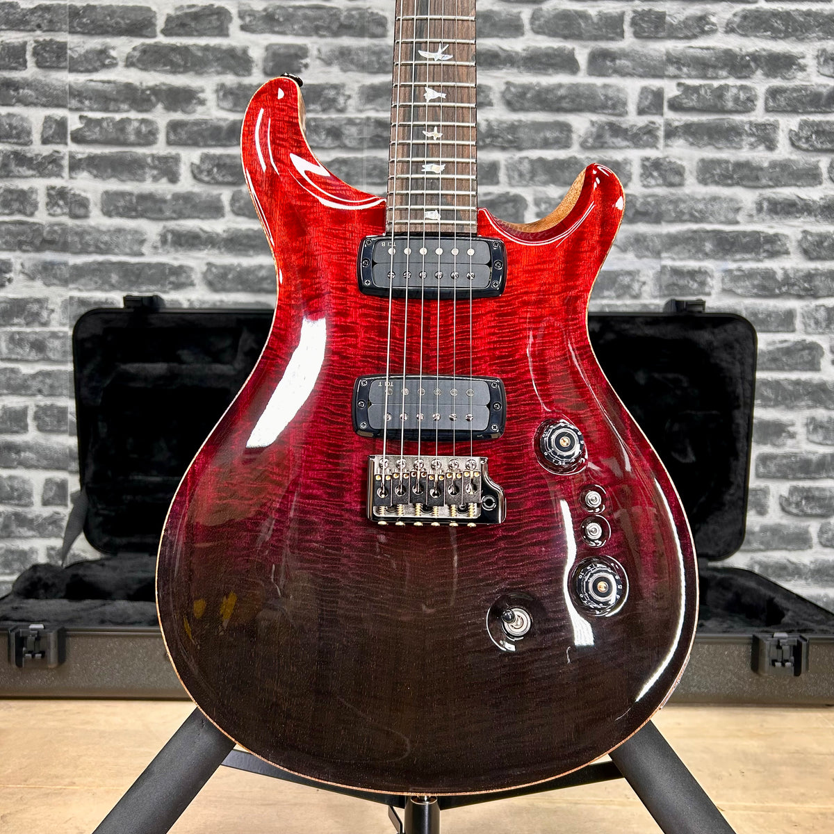 PRS Paul Reed Smith Custom 24-08 Mango Top Limited Edition Electric Guitar Fire Red Grey Black Fade