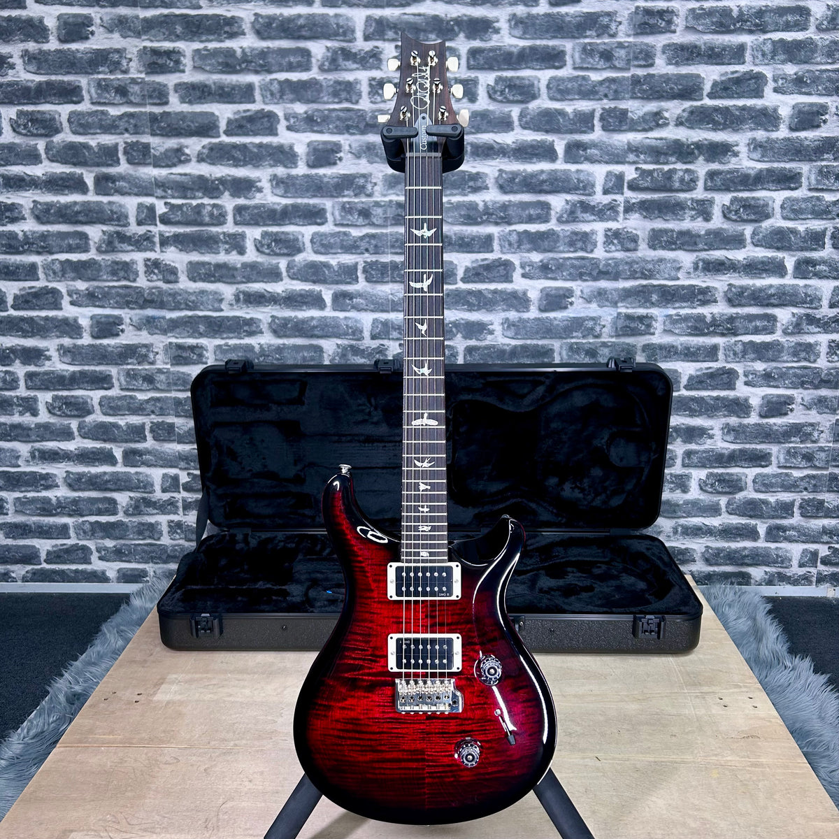 PRS Paul Reed Smith Core Custom 24 Electric Guitar Fire Smokeburst - Pattern Thin Neck