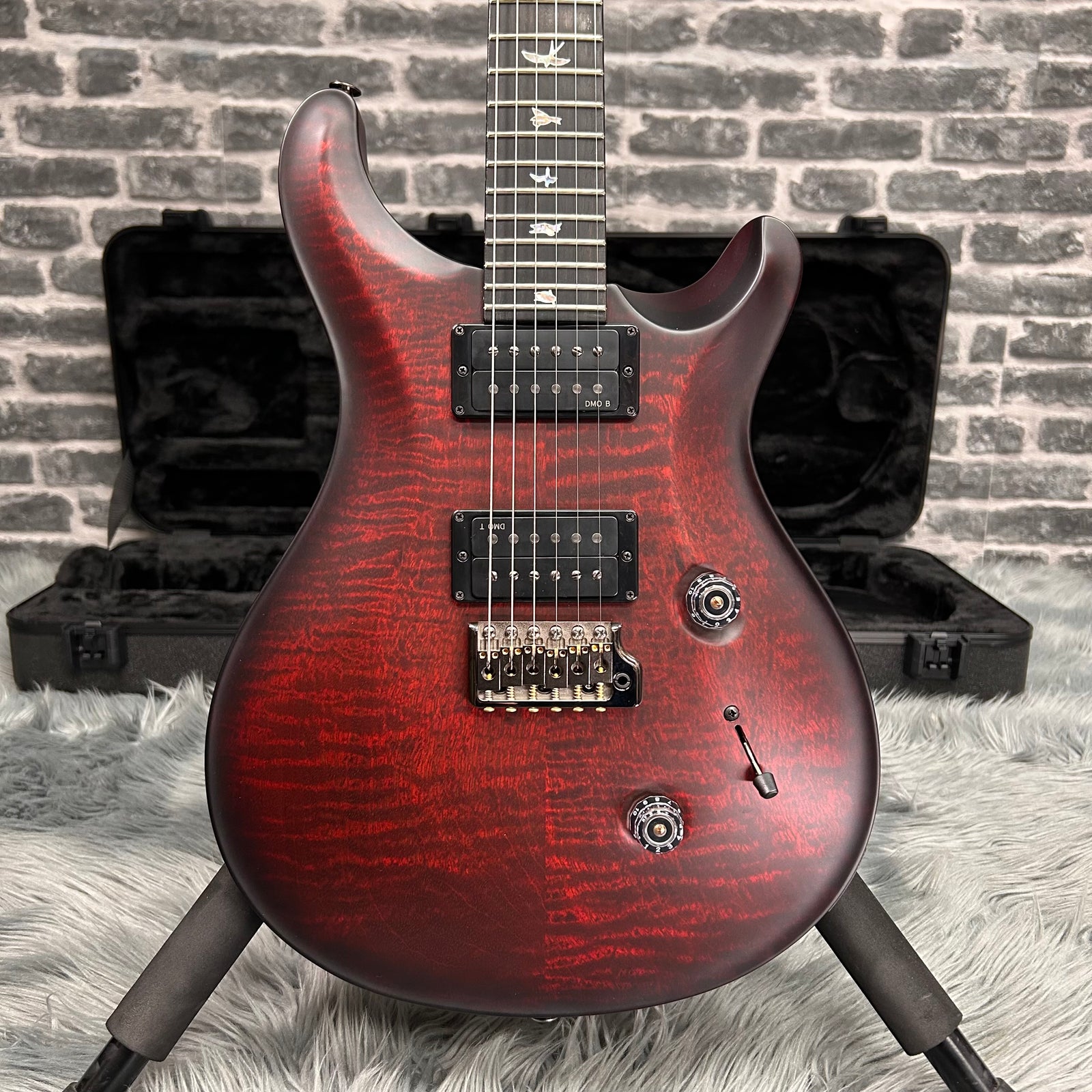 PRS Paul Reed Smith Core 40th Anniversary Custom 24 Satin Limited Edition Electric Guitar Fire Smokeburst (Stained Binding)