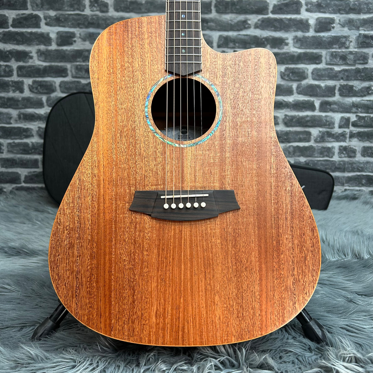 Cole Clark SFL1 Studio Dreadnought Acoustic Guitar - African Mahogany Face, Back & Sides w/ Pickup & Cutaway