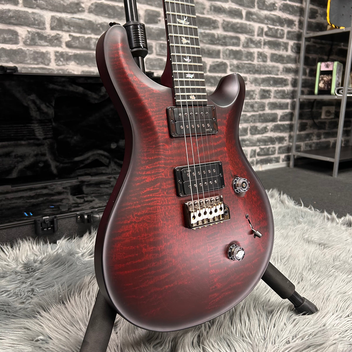 PRS Paul Reed Smith Core 40th Anniversary Custom 24 Satin Limited Edition Electric Guitar Fire Smokeburst (Stained Binding)