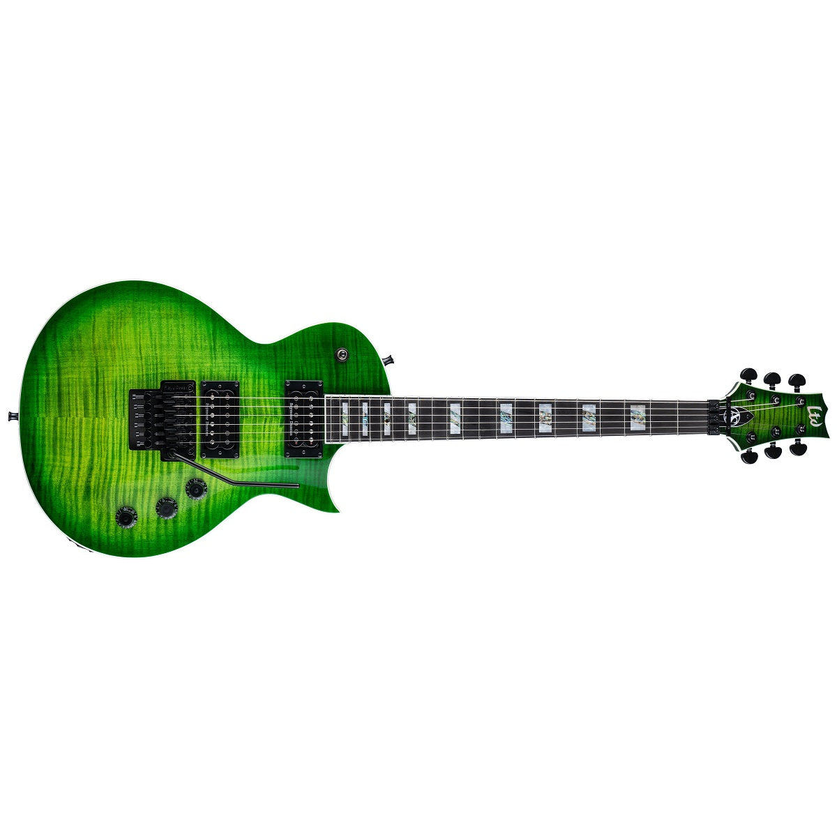 ESP LTD AS-1FR Alex Skolnick Signature Electric Guitar Lime Burst w/ Floyd Rose &amp; Duncans