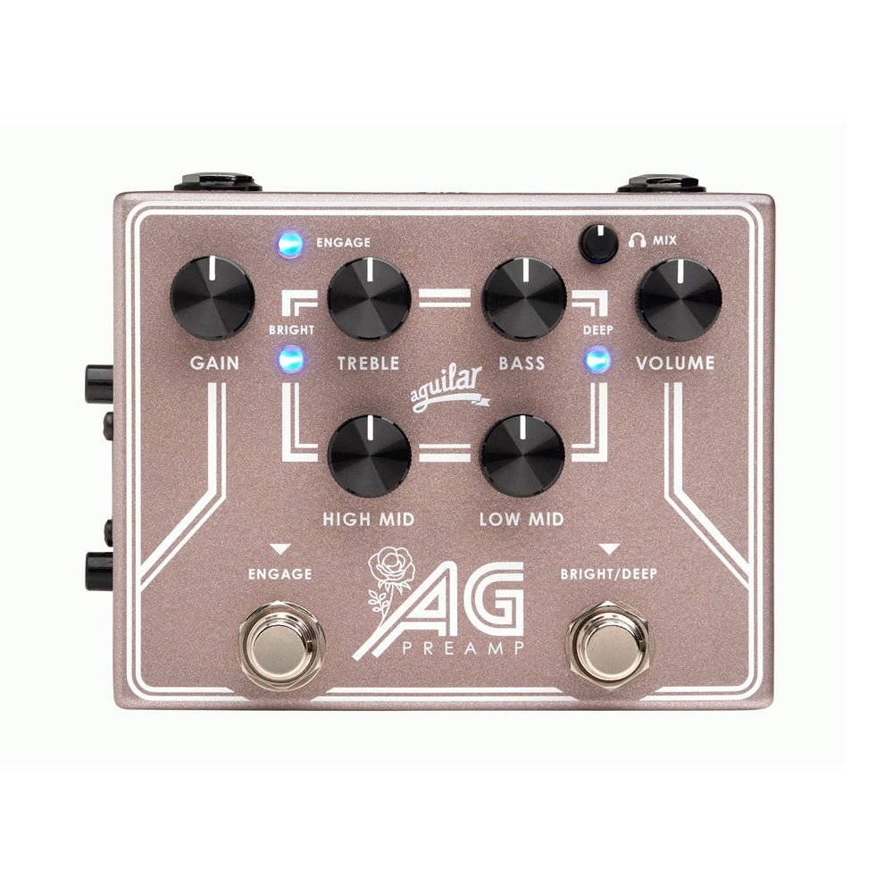 Aguilar AG Preamp &amp; DI Pedal - Breast Cancer Awareness Rose Gold Limited Edition