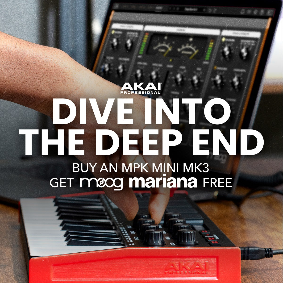 Akai Pro MPK Mini mk3 Portable USB Keyboard Controller