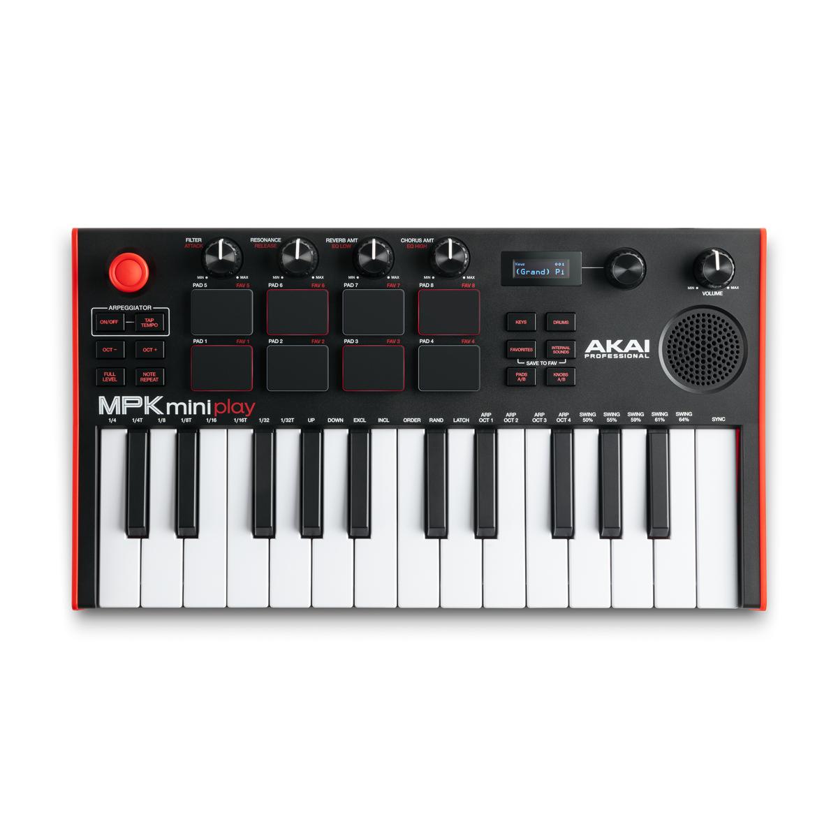 Akai Pro MPK Mini Play mk3 Mini Controller Keyboard w/ Speakers