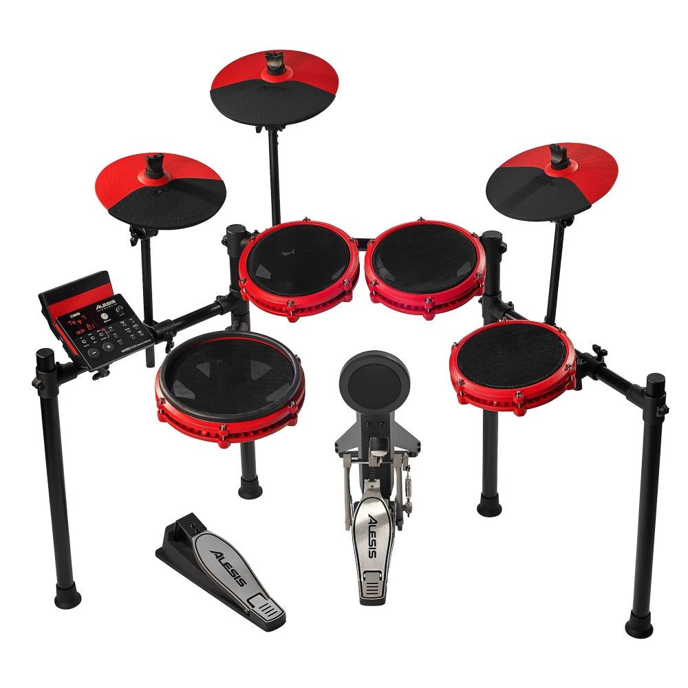 Alesis Nitro Max Electronic Drum Kit w/ Bluetooth - RED Special Edition
