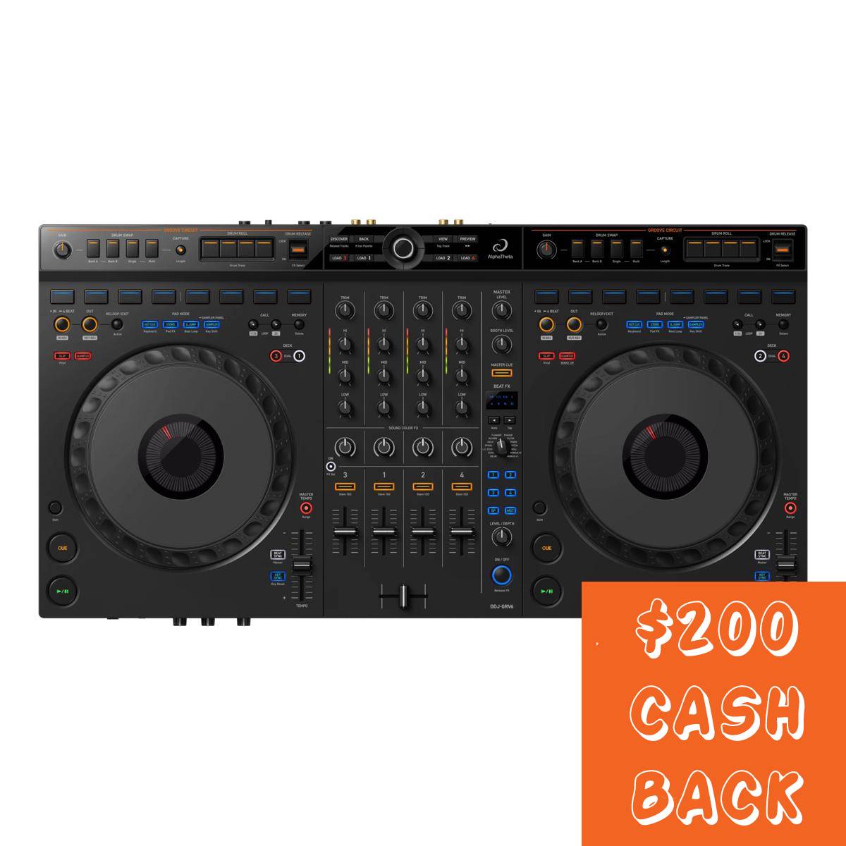 AlphaTheta DDJ-GRV6 4-Channel DJ Controller