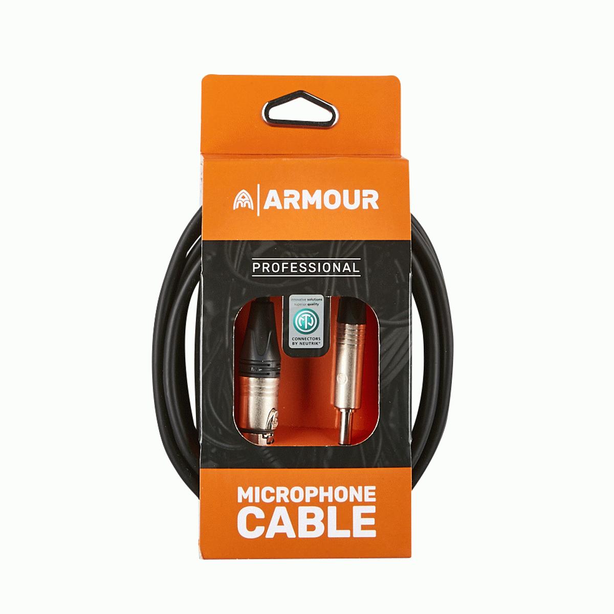 Armour NXLP10 Mic Cable 10ft Neutrik Female XLR to Stereo Jack